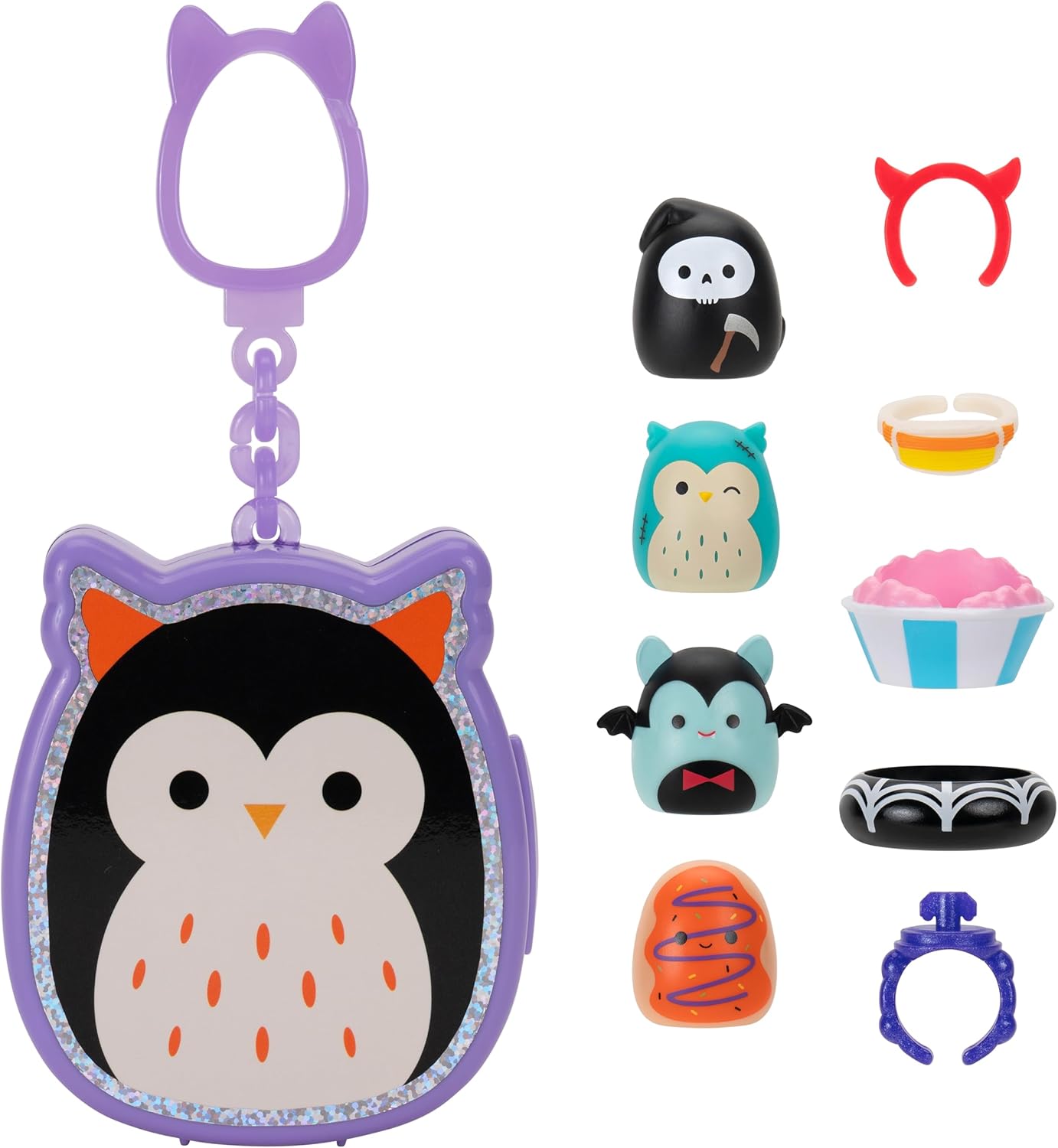 Squish-a-long Halloween Clip-a-longs 4 Pack S3