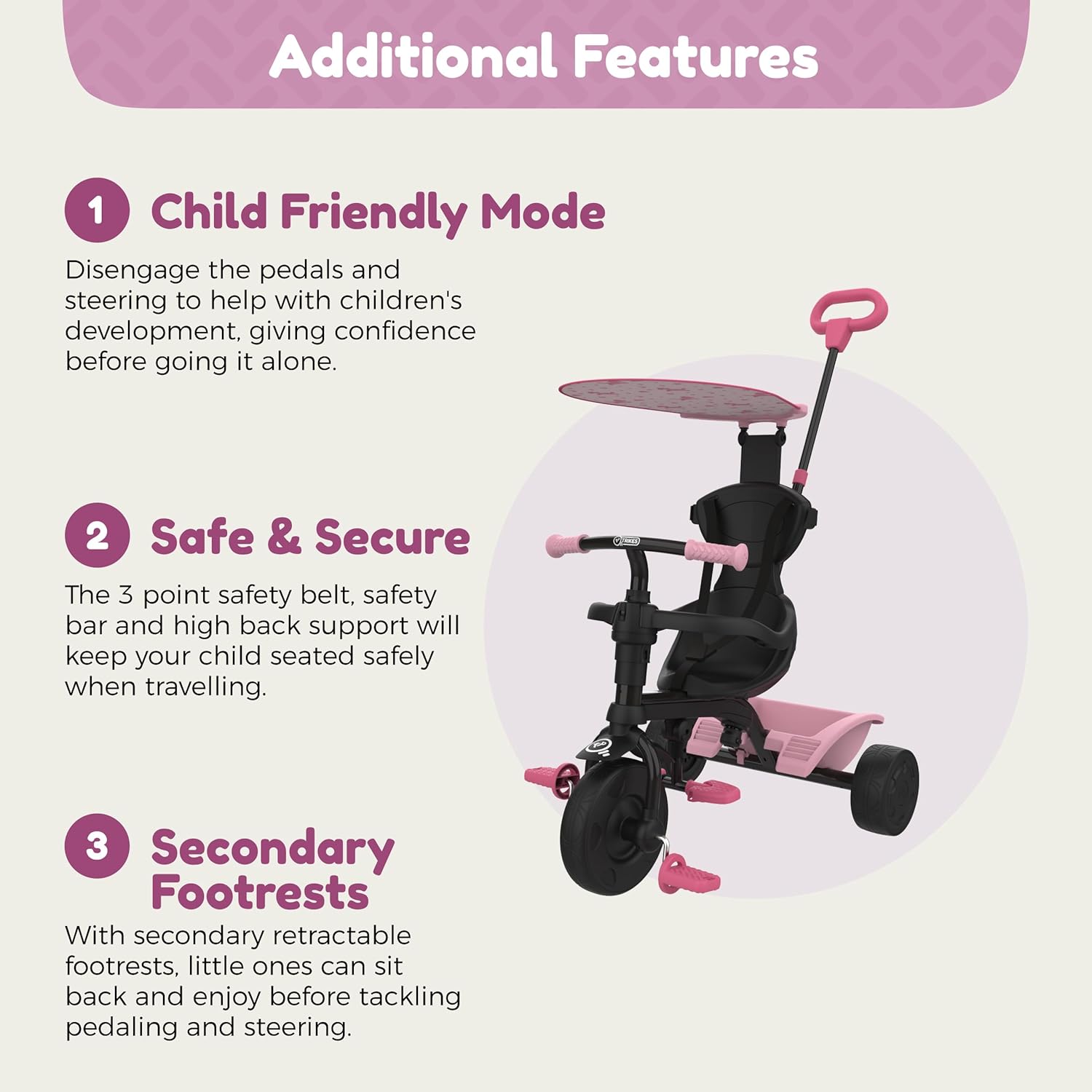 Zoomee 4 in 1 Trike Unicorn Dream