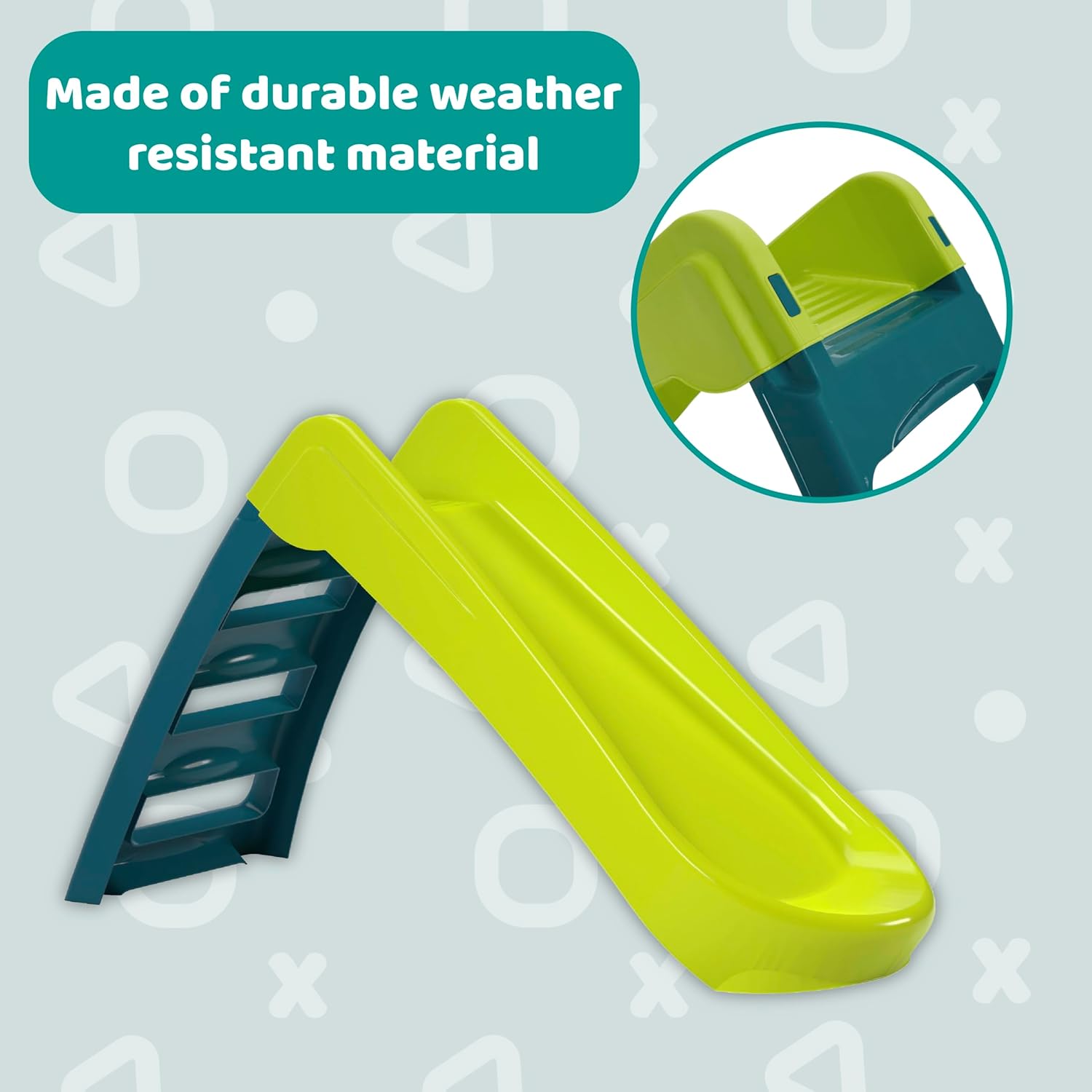 Folding Green Slide & Blue Ladder Steps
