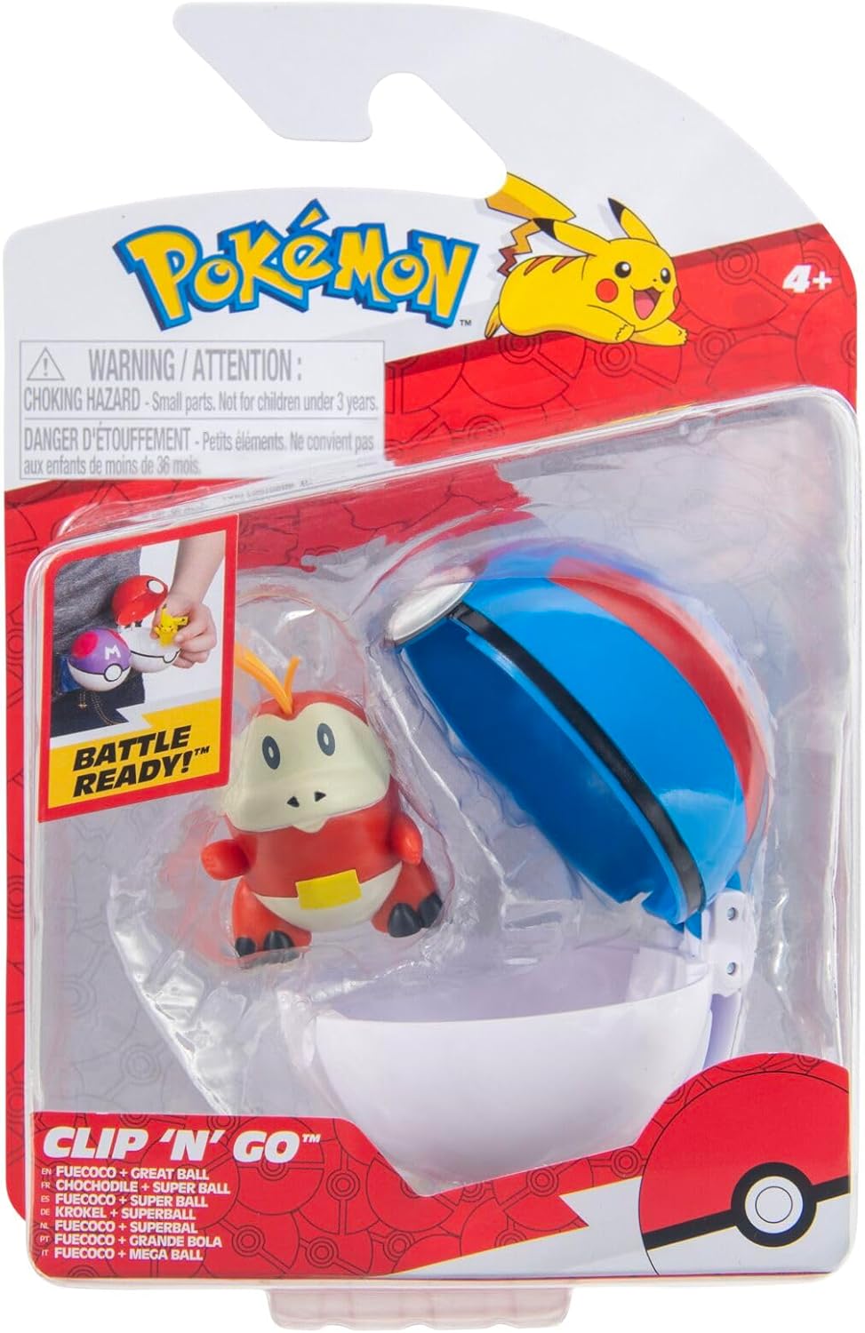 Pokemon Clip n Go Feucoco + Great Ball