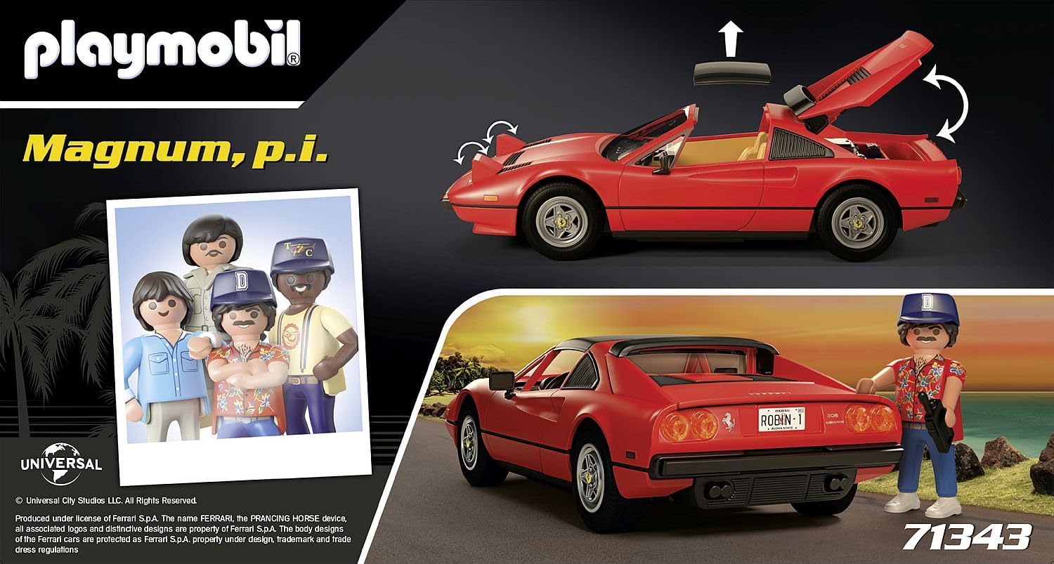 Playmobil Magnum P.I. Ferrari 308 GTS
