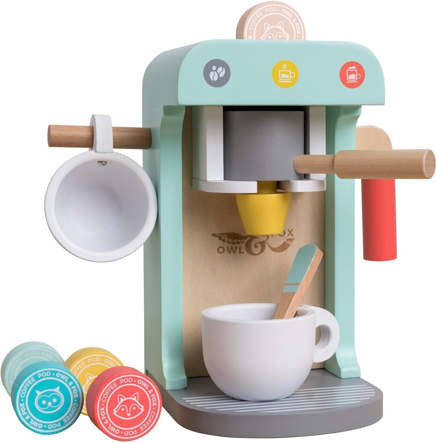 Owl & Fox Wooden Coffee Machine