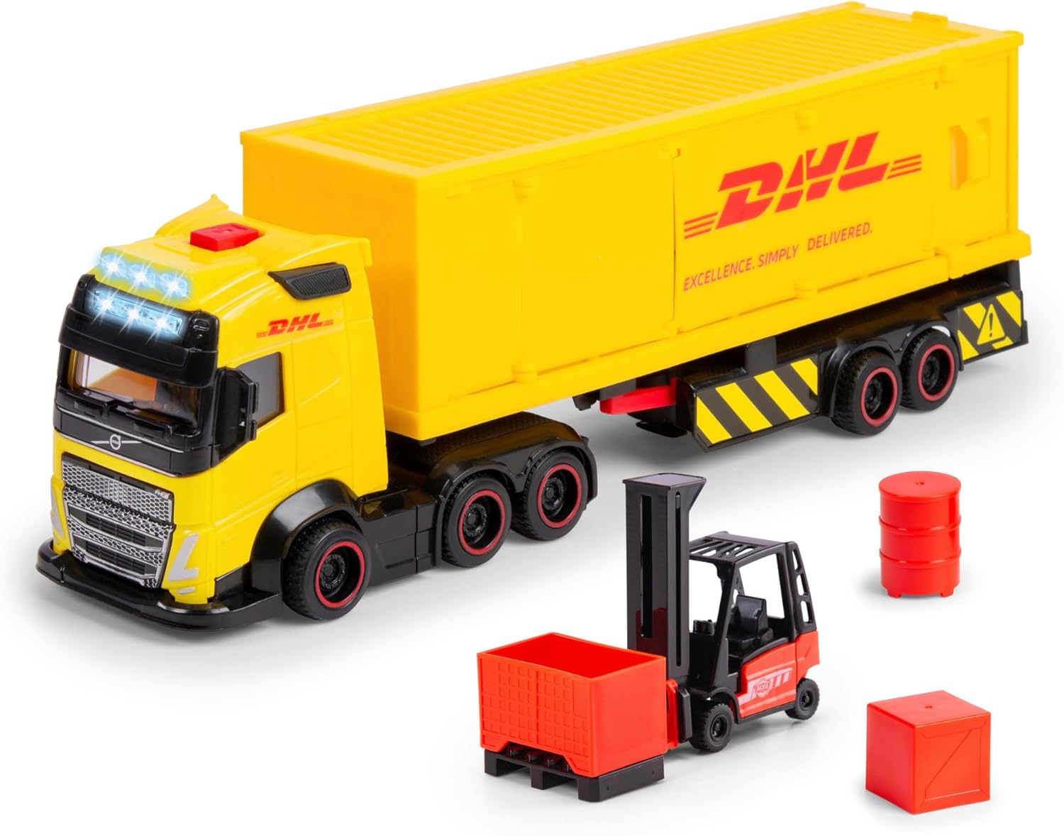 Dickie DHL Truck wit Fork Lift Set
