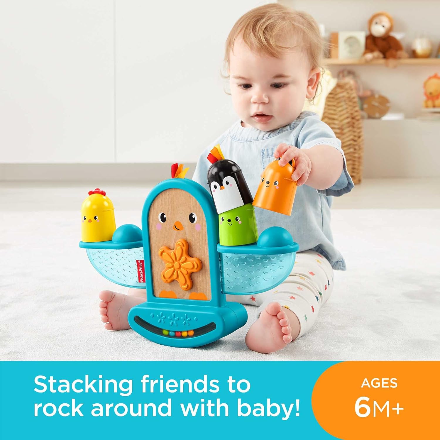 Fisher Price Stack & Rattle Birdie