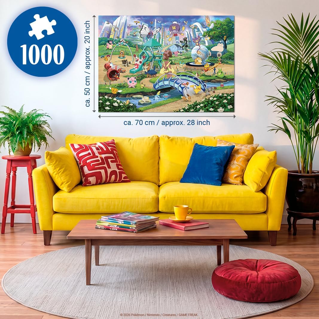 Pokemon Collectors Eevee and Park 1000 piece Jigsaw Puzzle