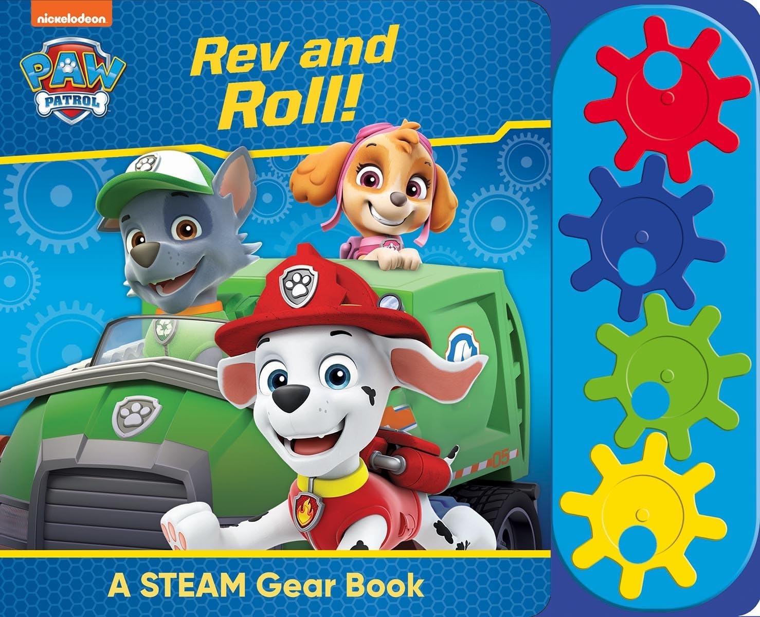 Paw Patrol Rev & Roll Gears Book