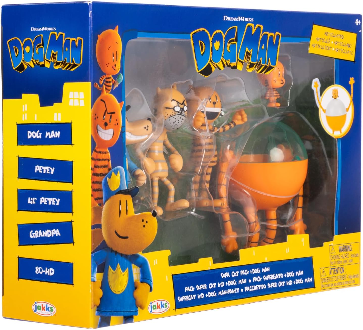 Dog Man Movie Supa Cat Pack and Dog Man