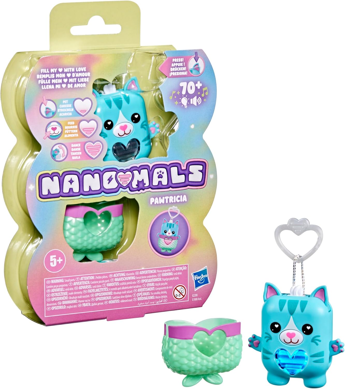Nano-mals Pawtricia the Blue Kitty Electronic Fidget Pet