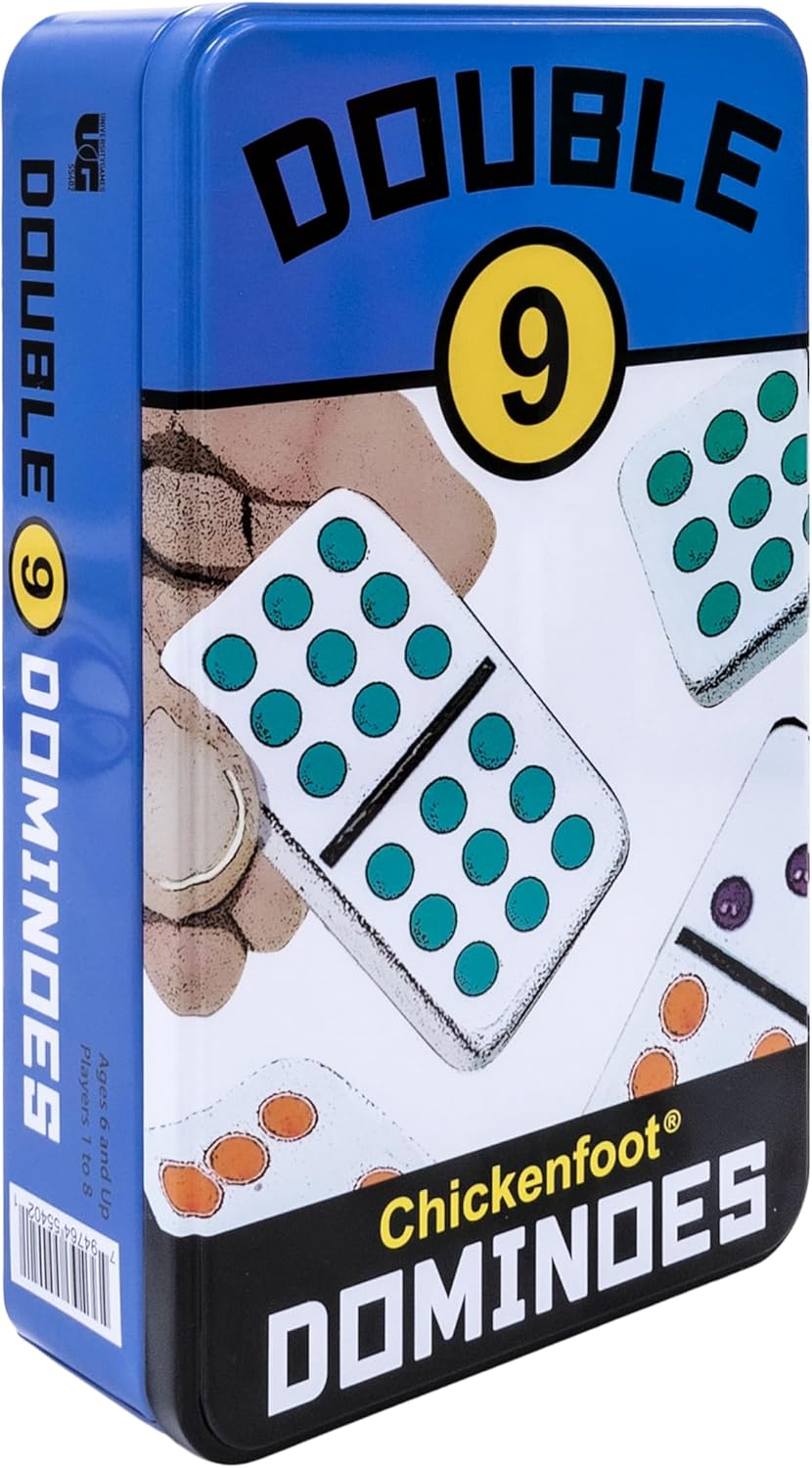 Dominoes - Double 9 in a Tin