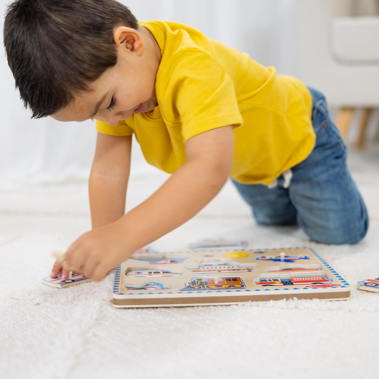 Melissa & Doug Wooden Vehicle Sound Puzzle