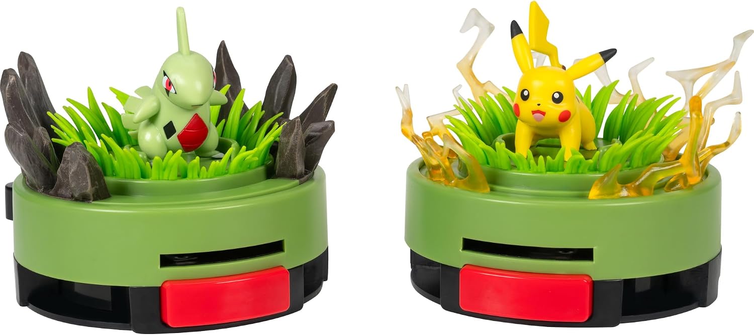 Pokemon Battle Disc Showdown Game with Pikachu & Larvitar