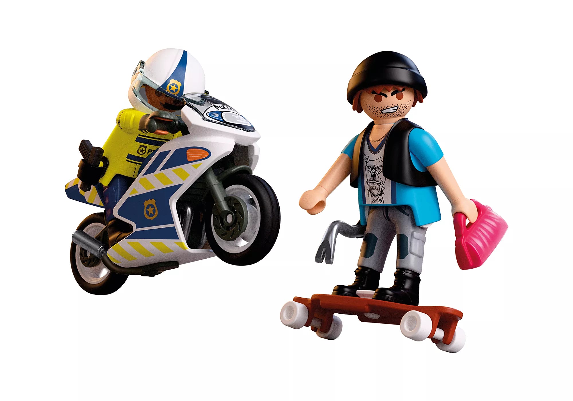 Playmobil Police Motercycle Chase Set