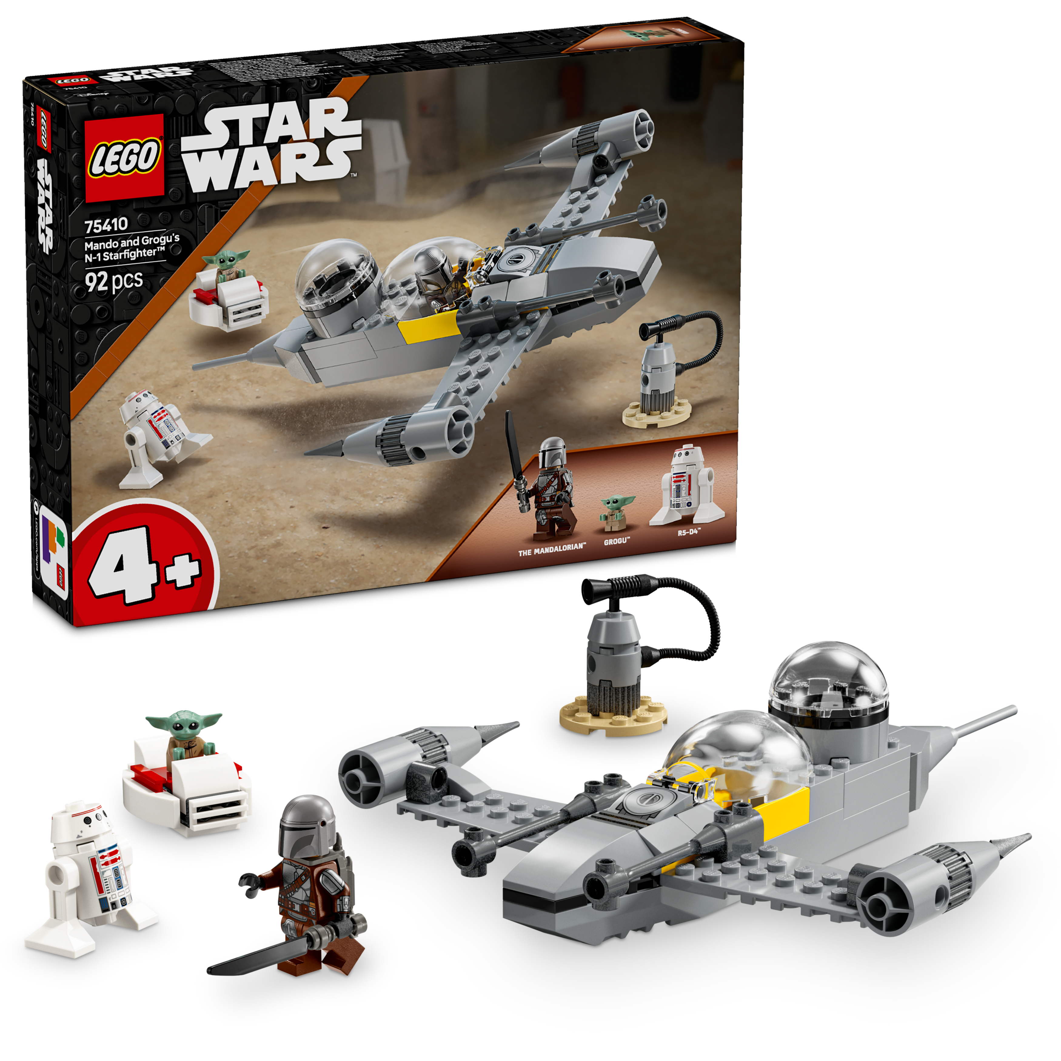 LEGO Star Wars 75410 Mando and Grogus N-1 Starfig