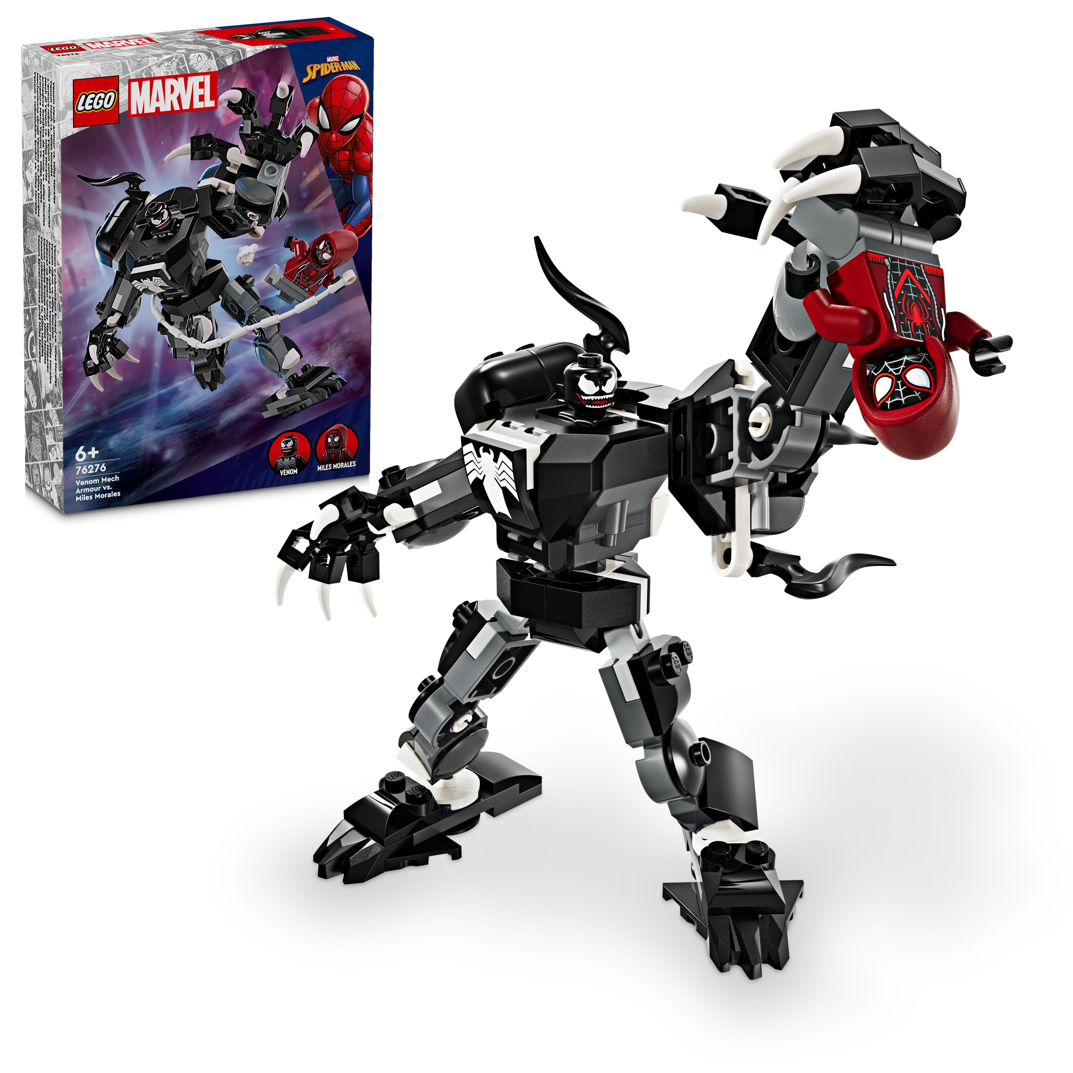 Lego 76276 Venom Mech Armor vs. Miles Morales