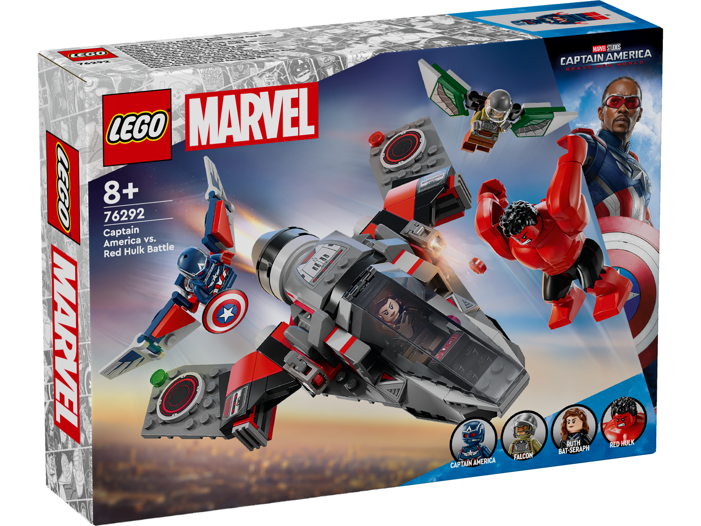 Lego 76292 Captain America Vs Red Hulk Battle