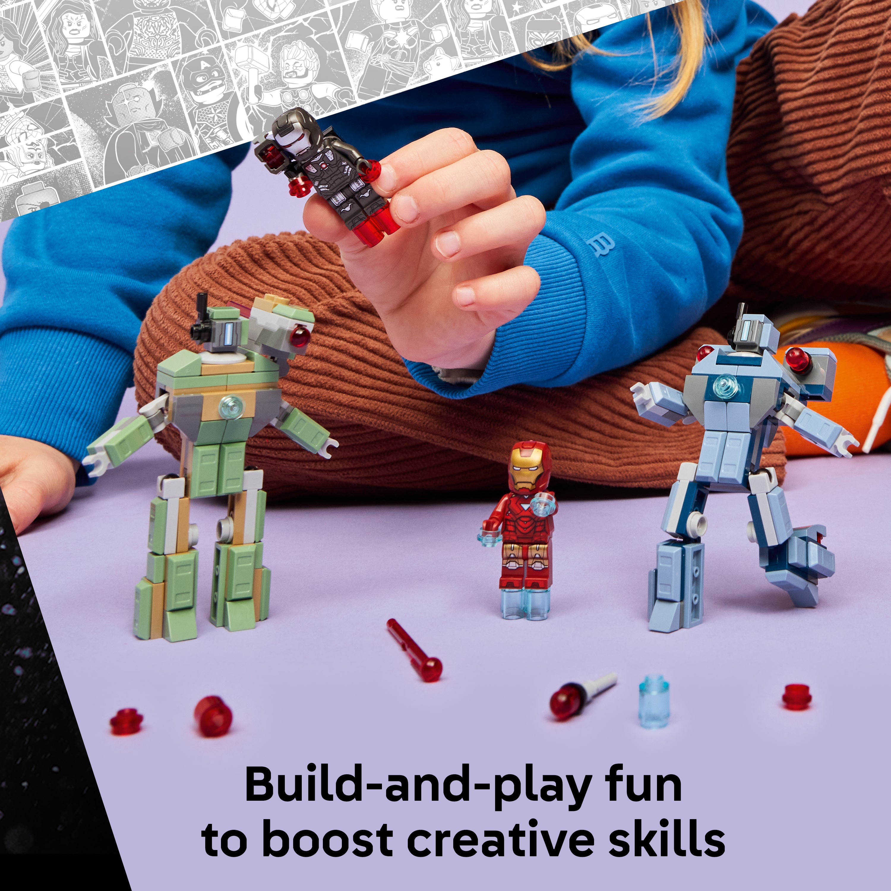 Lego 76320 Iron Man & War Machine vs Hammer Drones