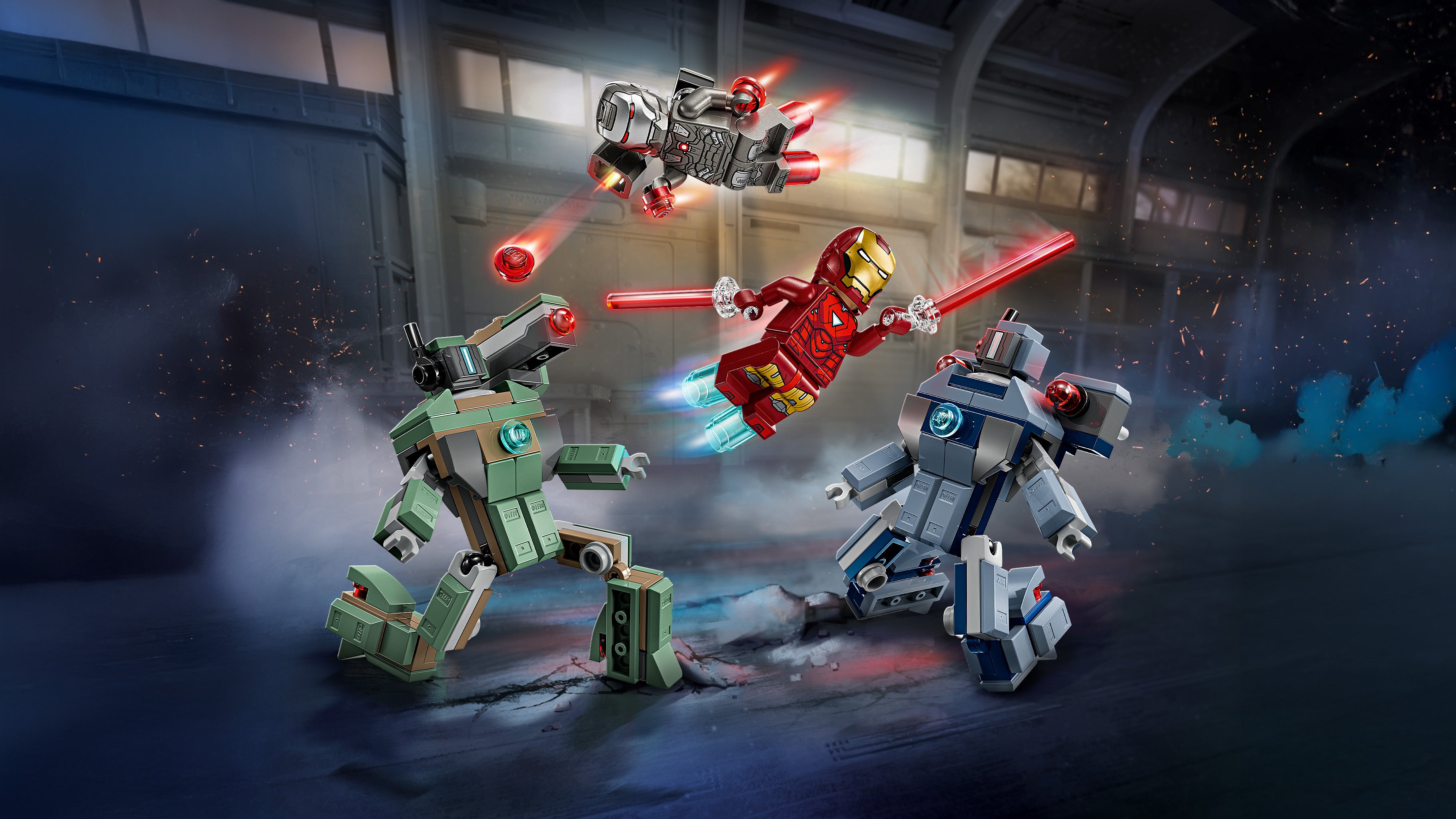Lego 76320 Iron Man & War Machine vs Hammer Drones