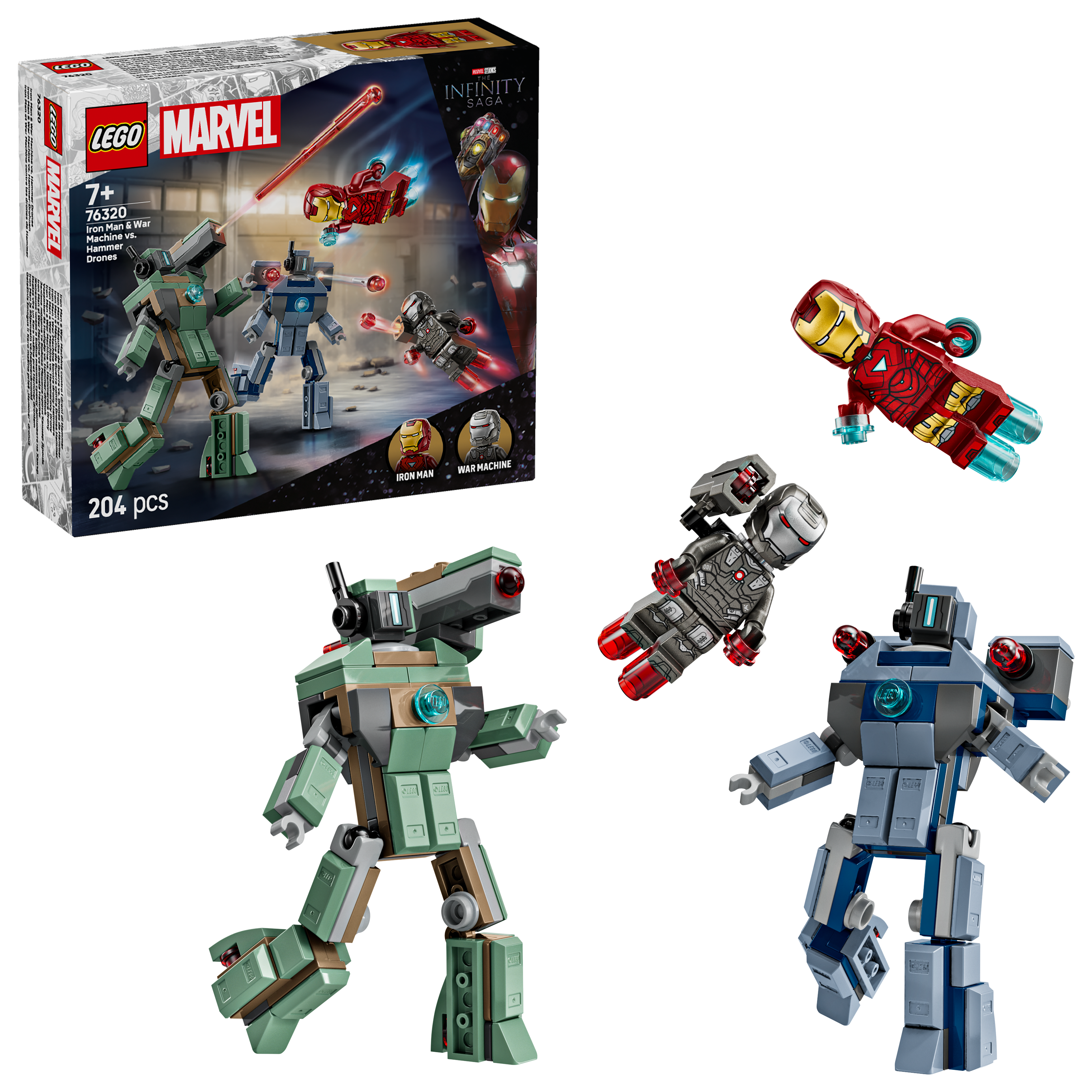 Lego 76320 Iron Man & War Machine vs Hammer Drones