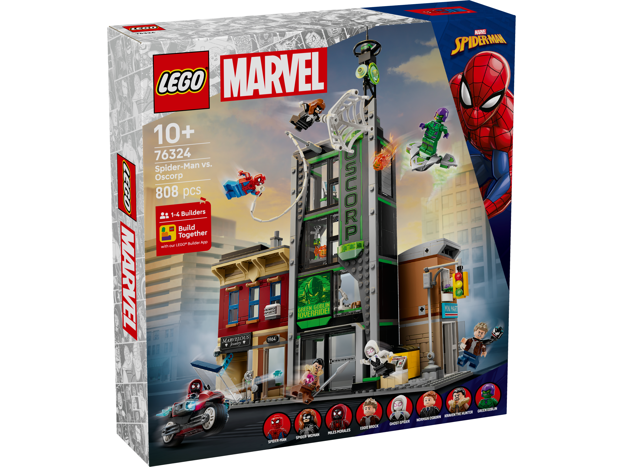 Lego 76324 Spider-Man vs. Oscorp Set
