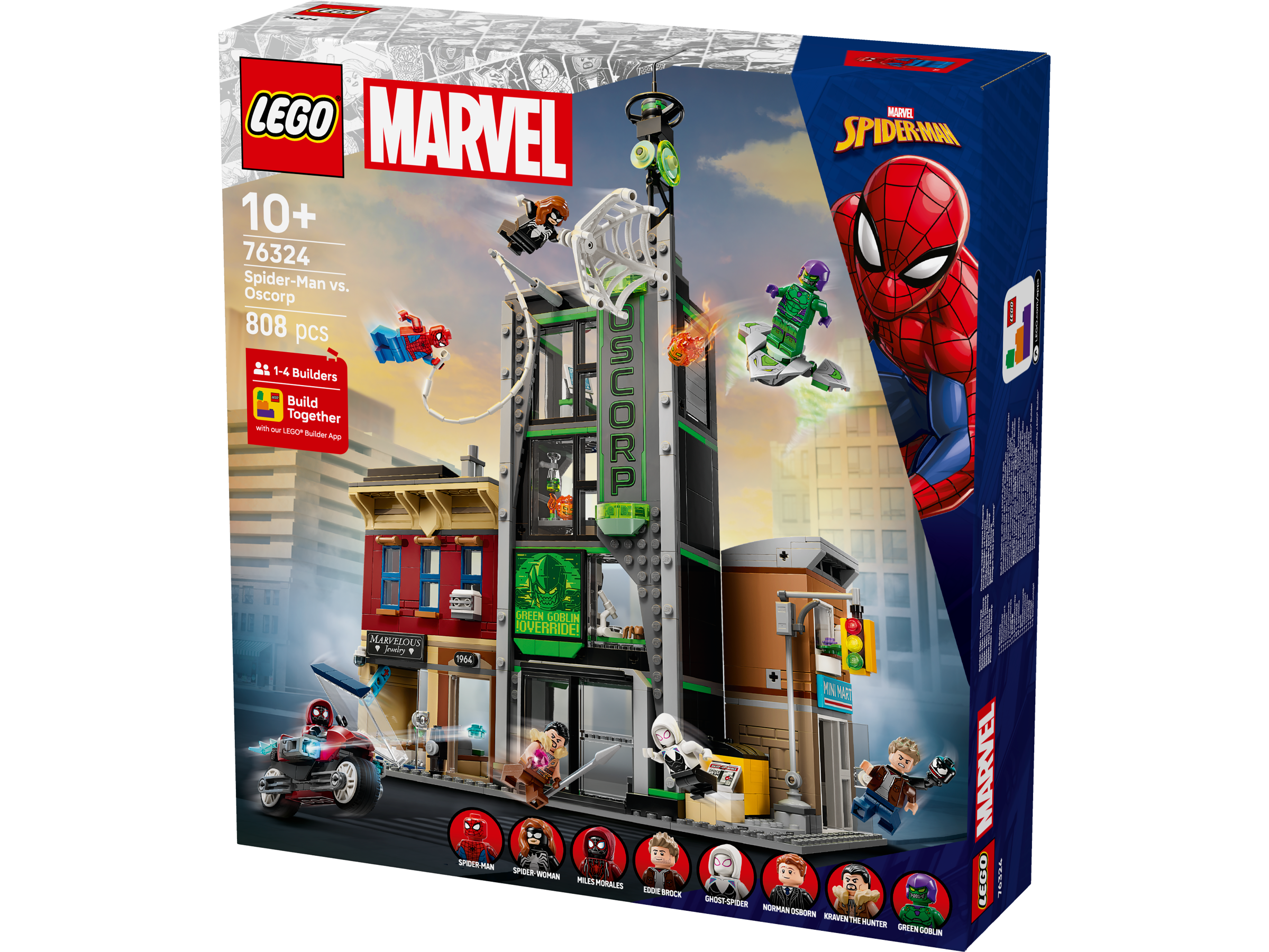 Lego 76324 Spider-Man vs. Oscorp Set