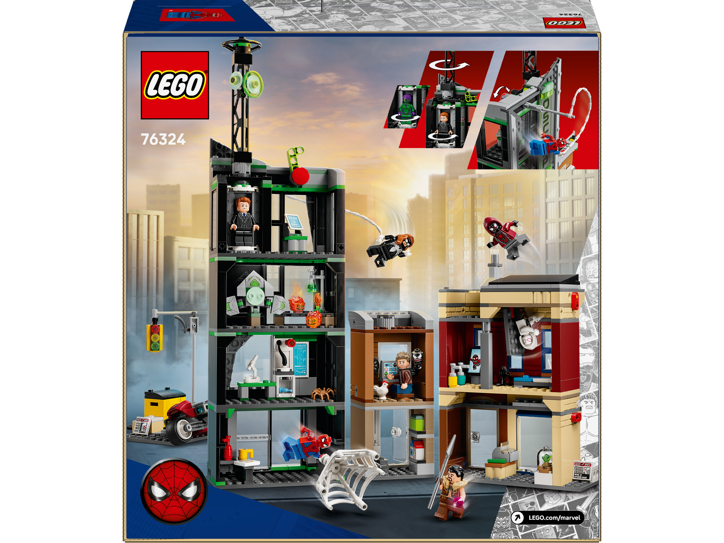 Lego 76324 Spider-Man vs. Oscorp Set