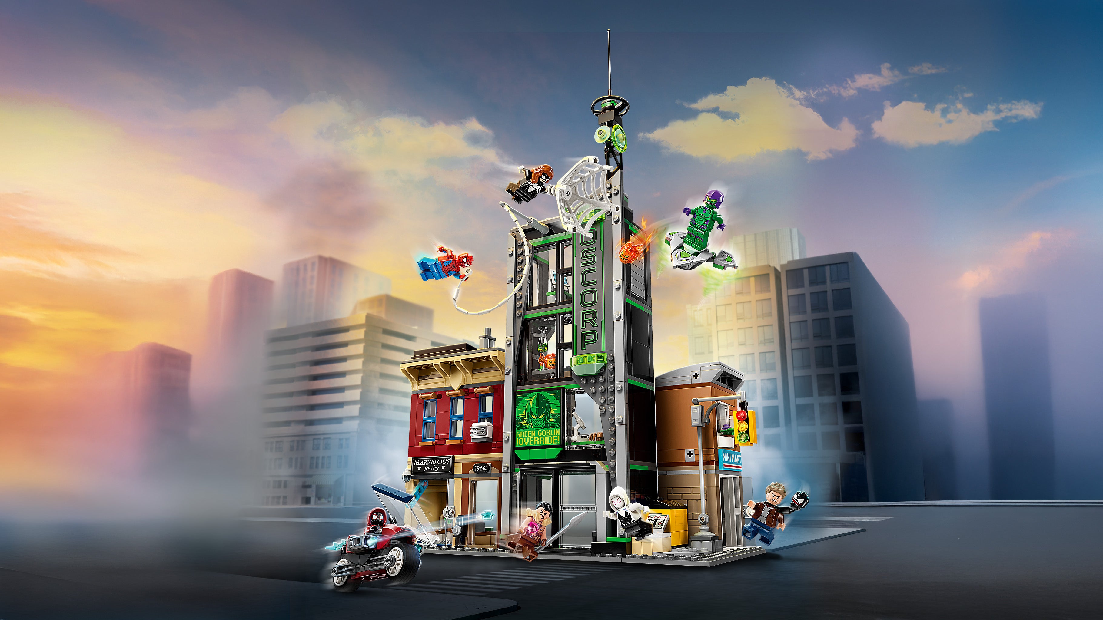 Lego 76324 Spider-Man vs. Oscorp Set