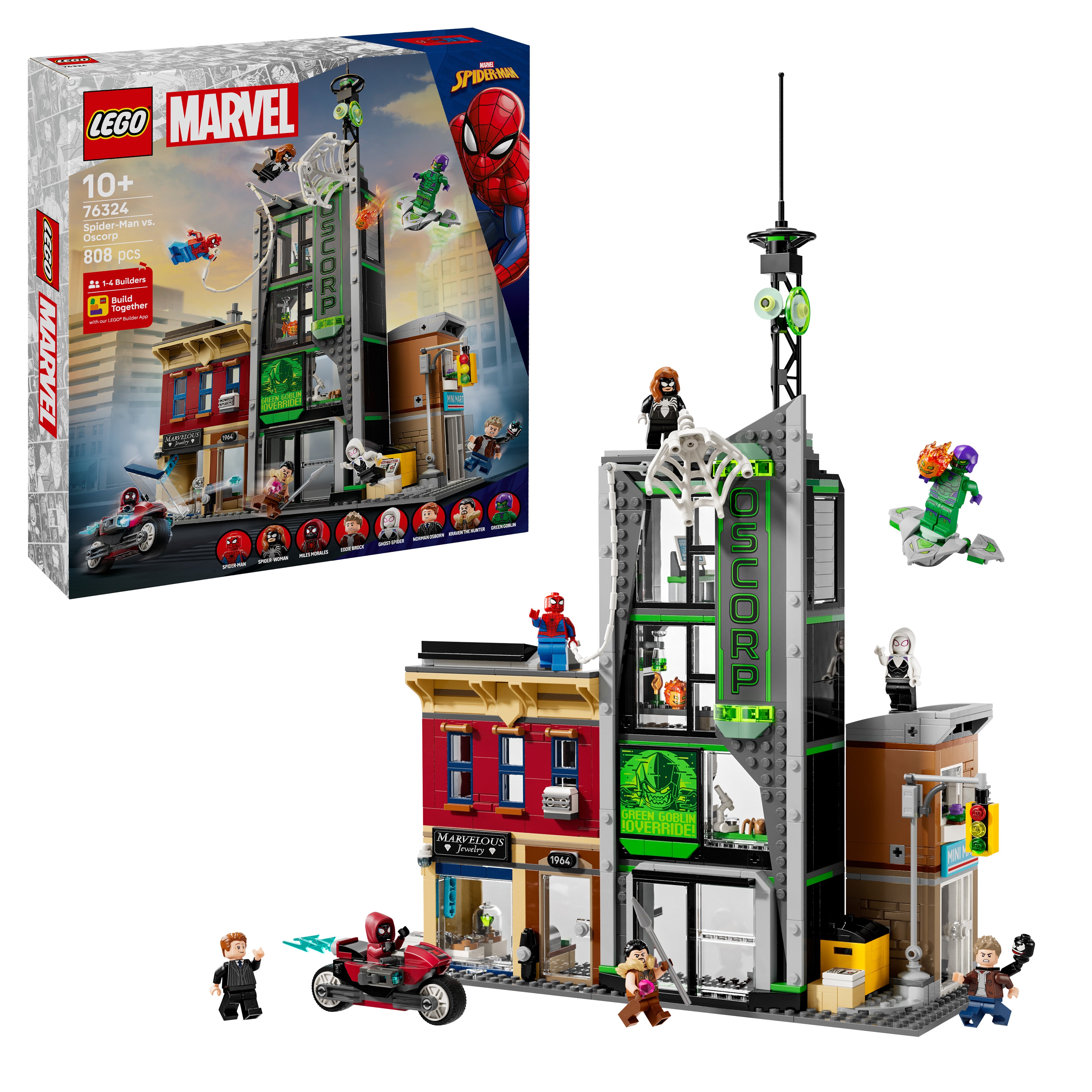 Lego 76324 Spider-Man vs. Oscorp Set