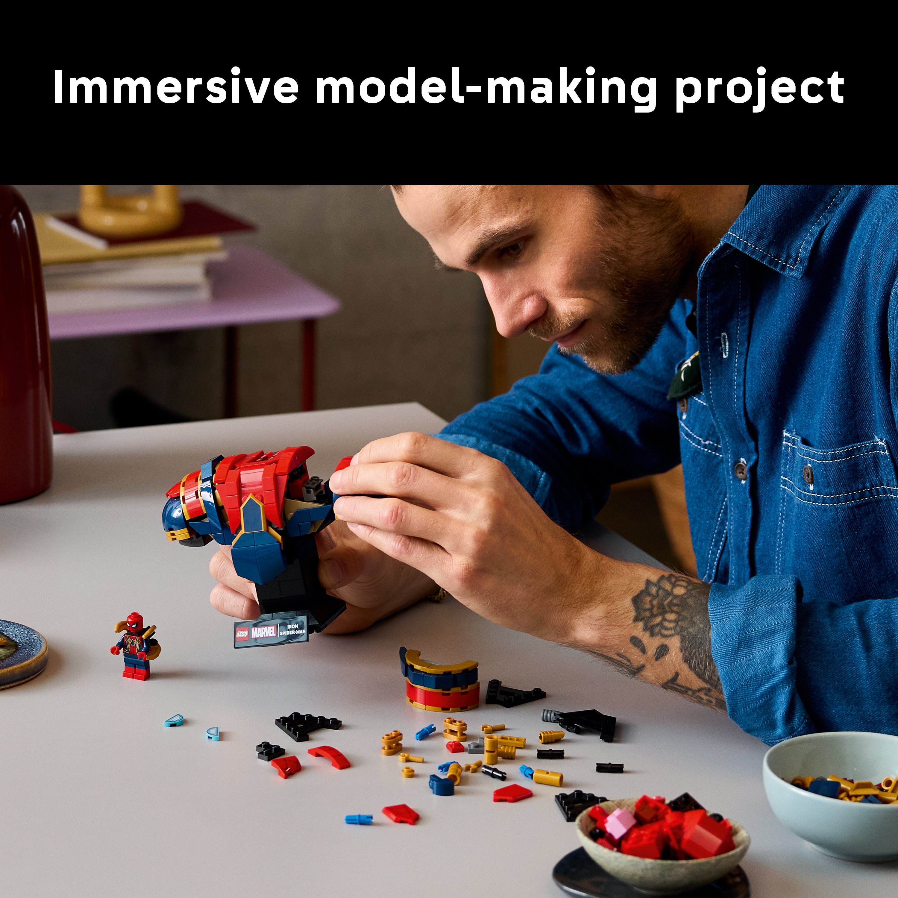 Lego 76326 Iron Spider-Man Bust