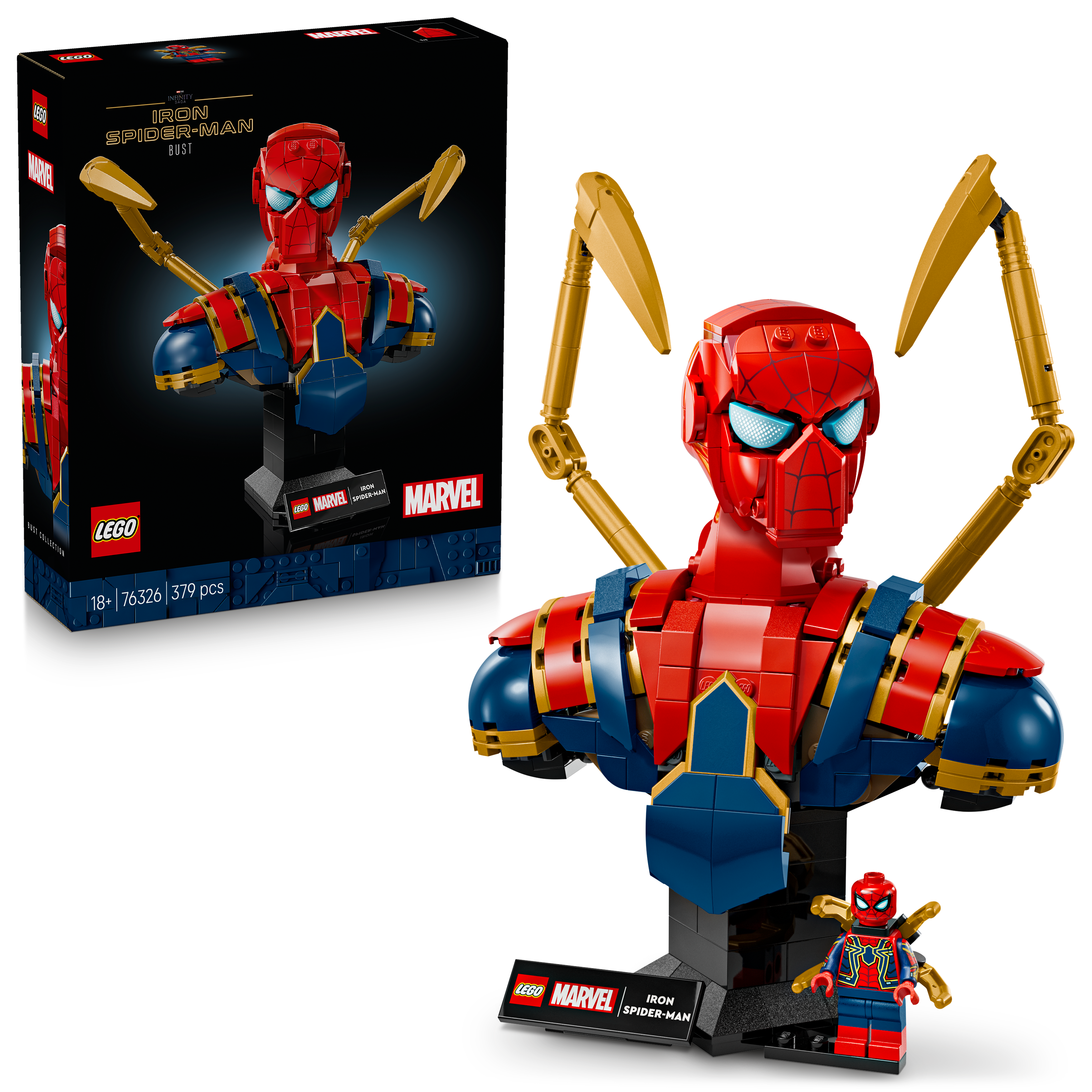 Lego 76326 Iron Spider-Man Bust