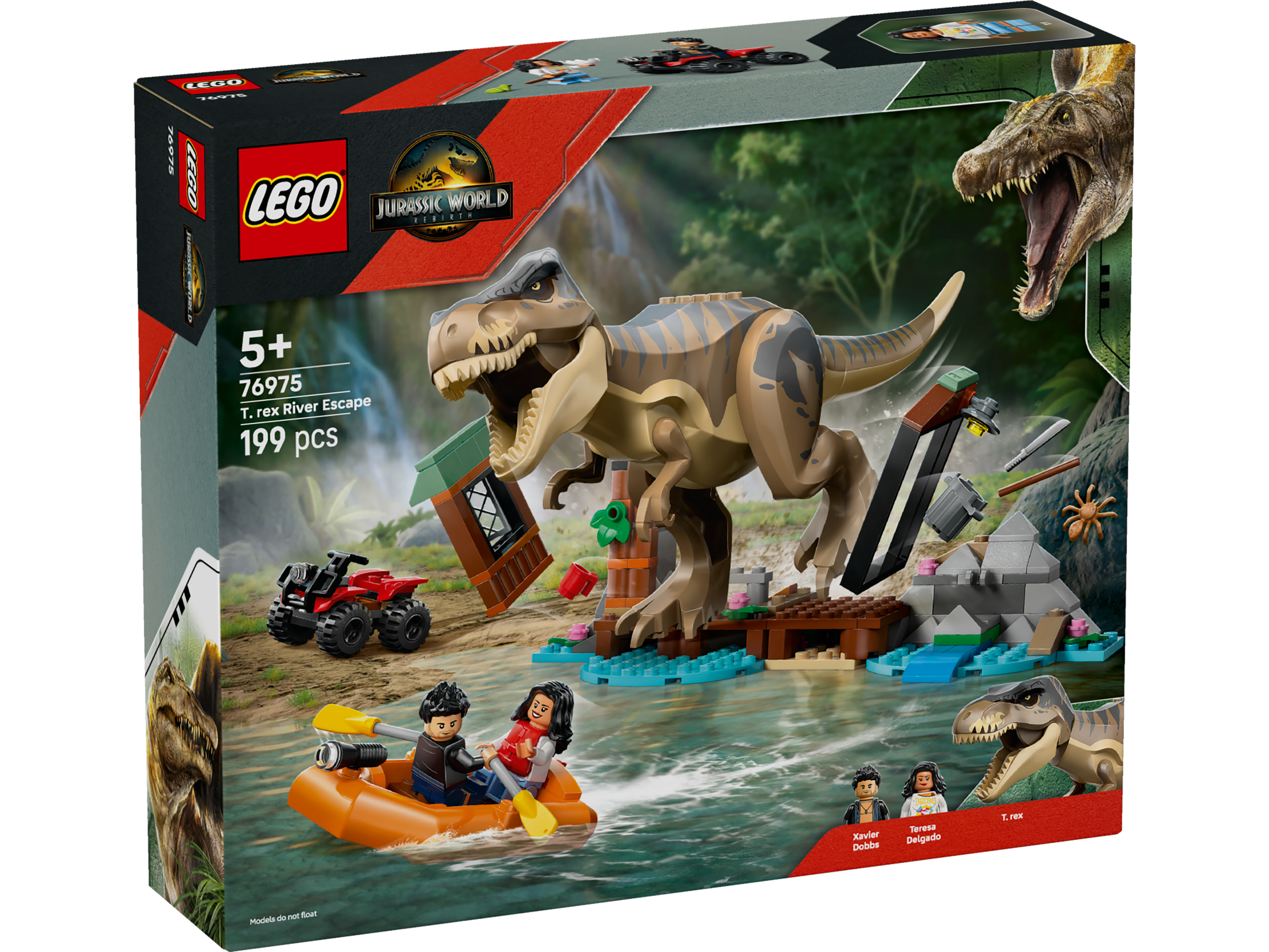 Lego 76975 T-Rex River Escape set