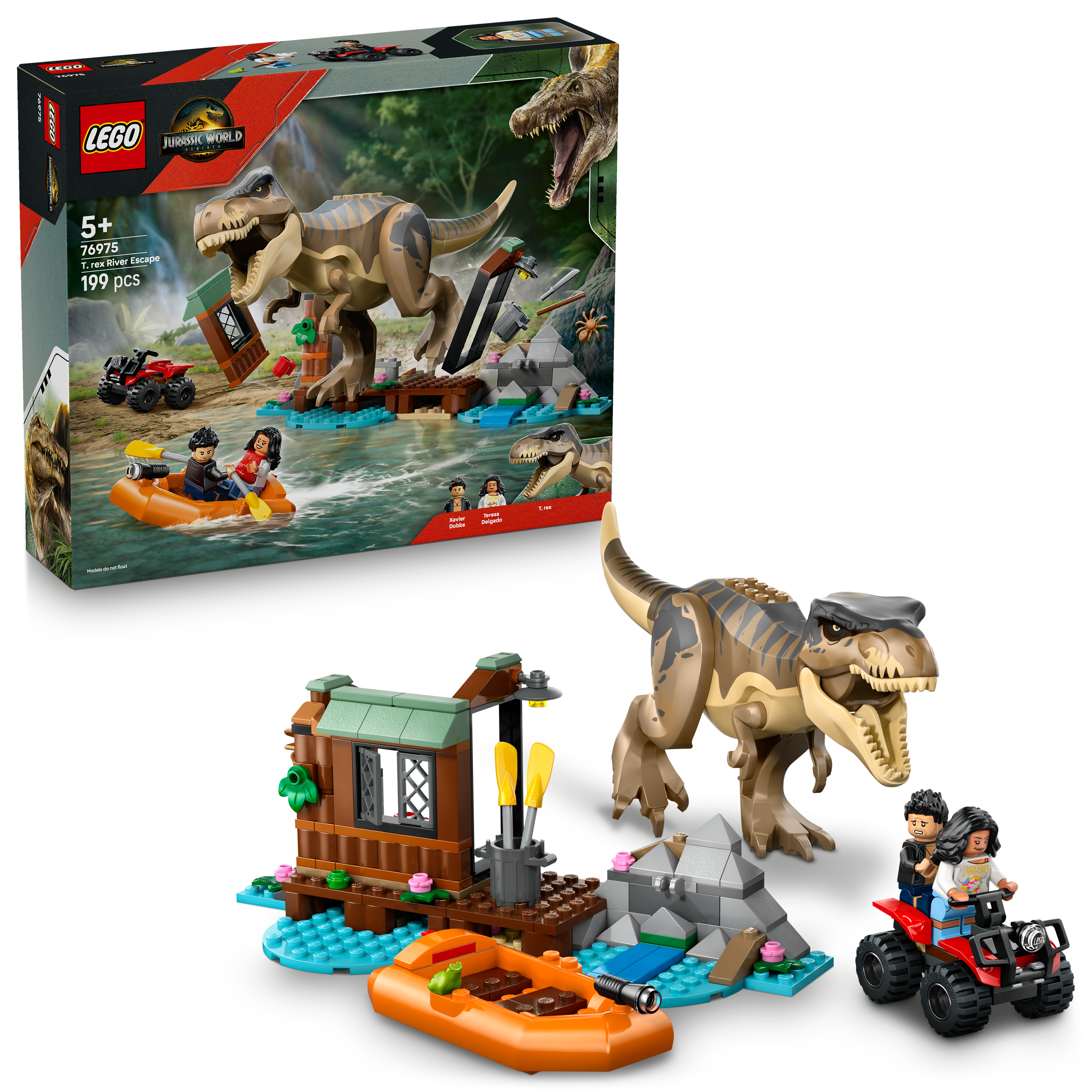 Lego 76975 T-Rex River Escape set