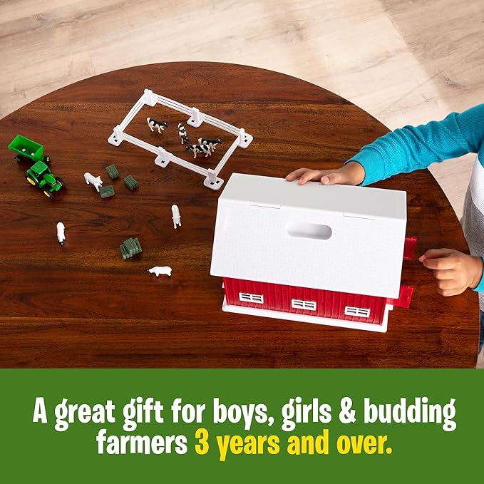 John Deere 24 piece Farm Playset with Red Barn