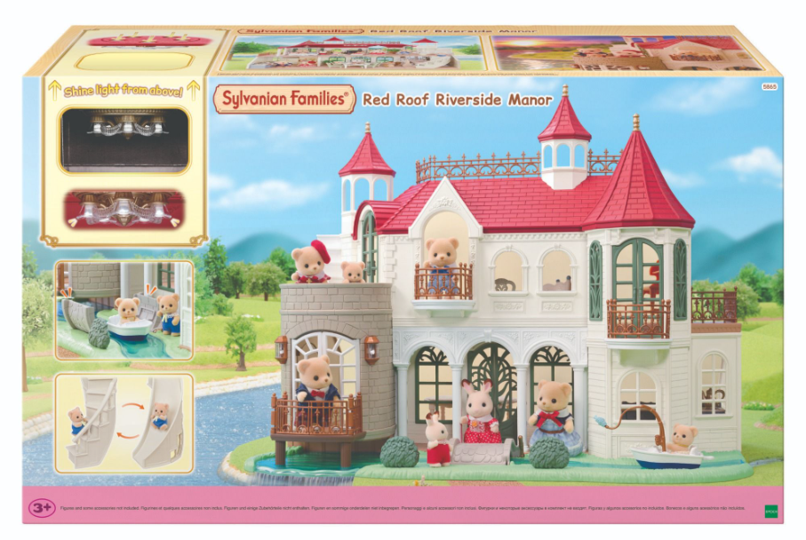 Sylvanian Red Roof Riverside Manor