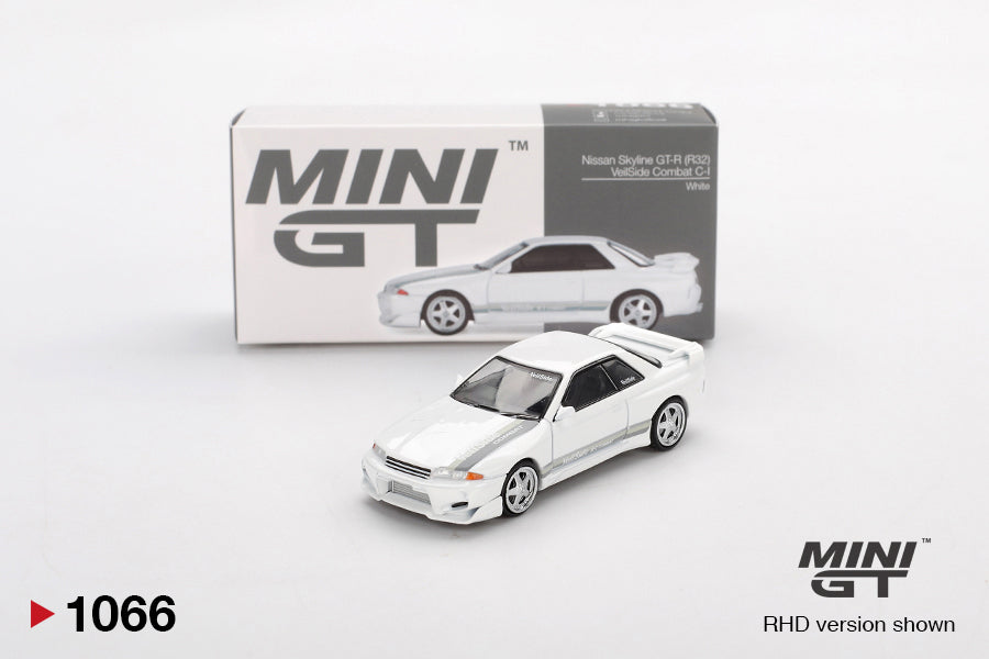 Mini GT Nissan Skyline GT-R (R32) Veilside Combat C-I (White) 1:64 Die Cast