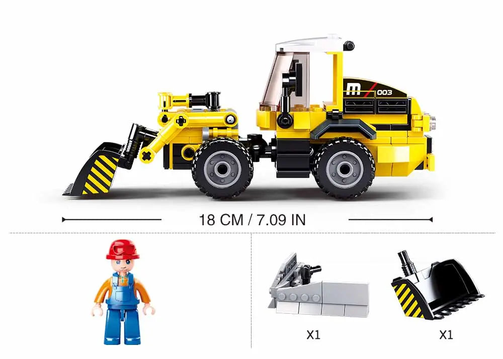 Sluban Town Construction Forklift 2 in 1