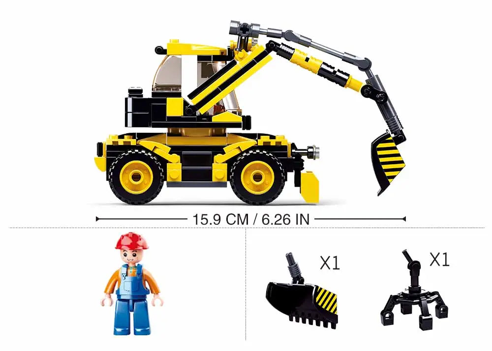 Sluban Town Construction Excavator 2 in 1