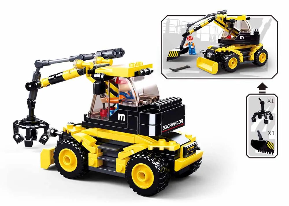 Sluban Town Construction Excavator 2 in 1