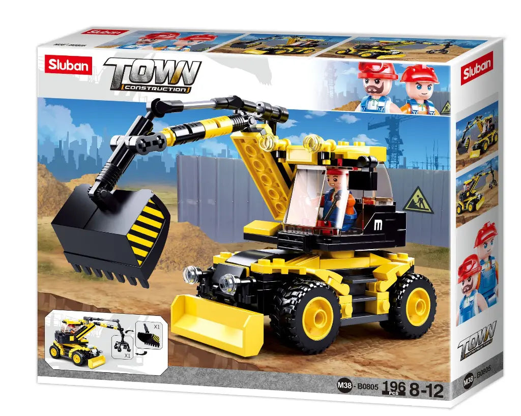 Sluban Town Construction Excavator 2 in 1