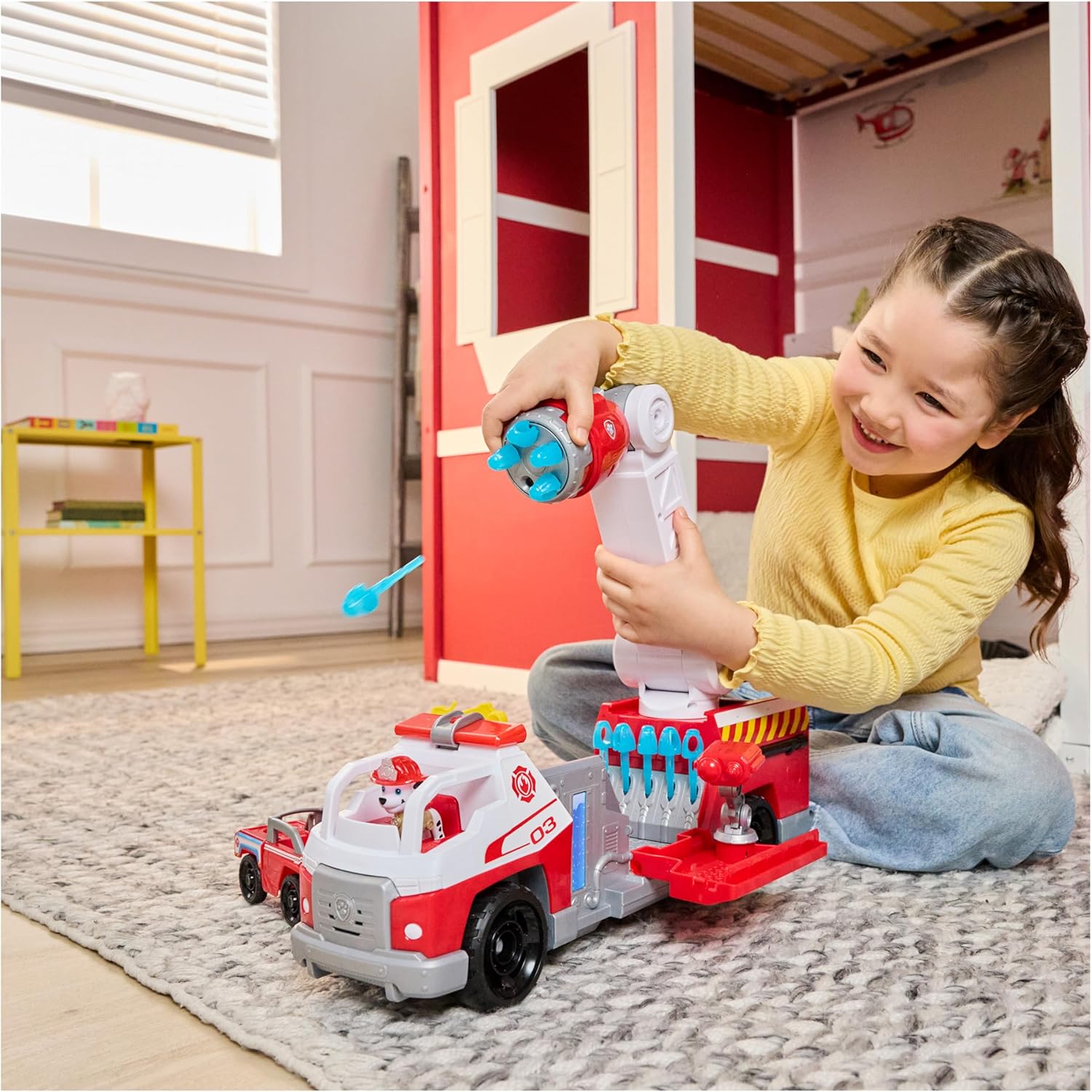 PAW Patrol Fire Rescue: Rapid Reload Fire Truck with Marshall Figure