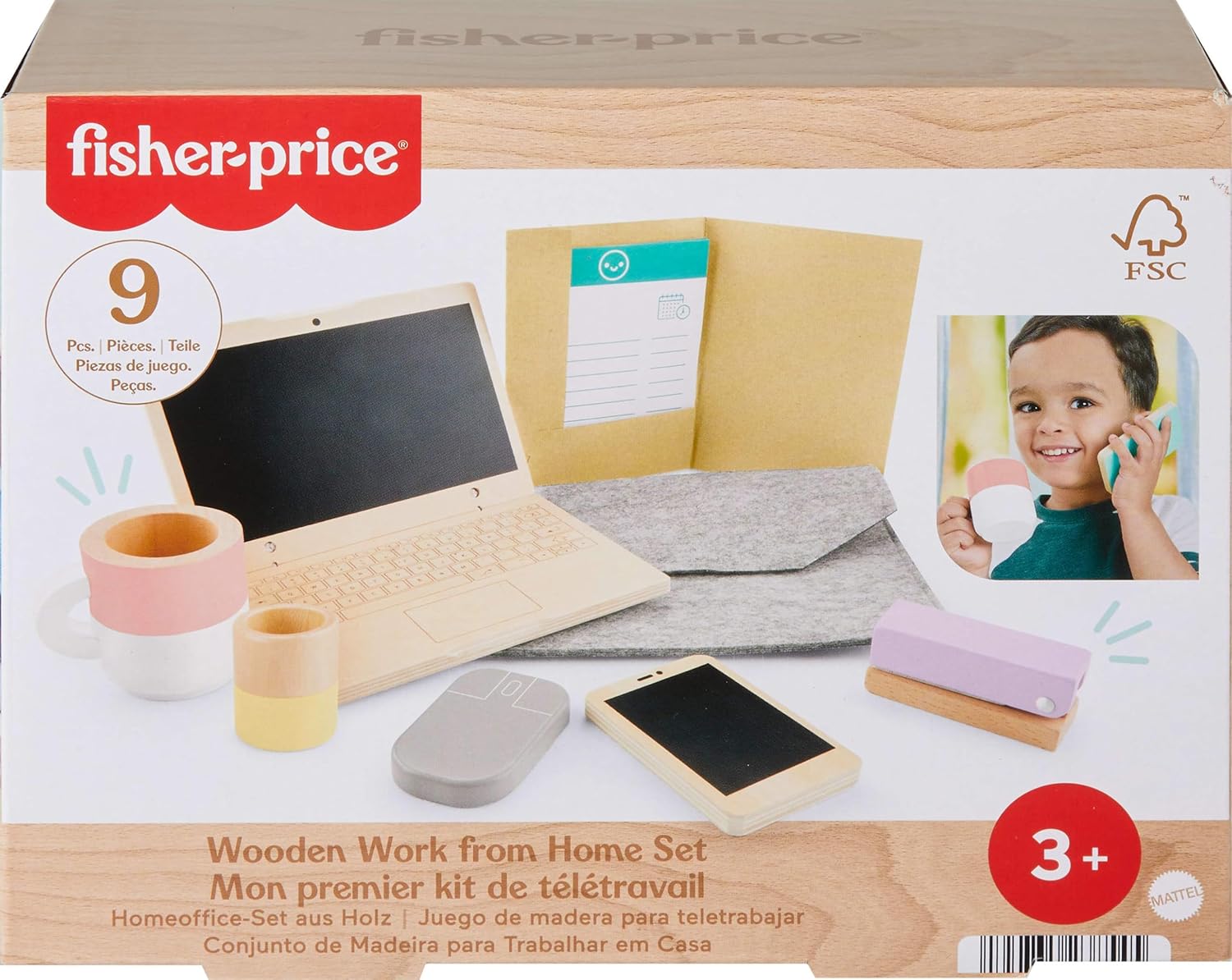 Fisher Price Wooden Work From Home Playset