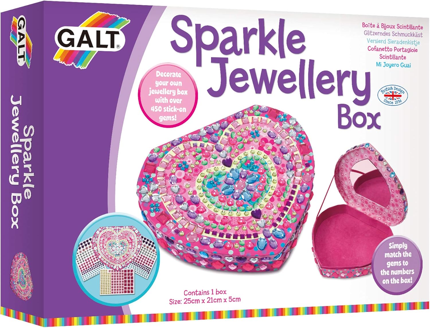 GALT Sparkle Jewellery Box