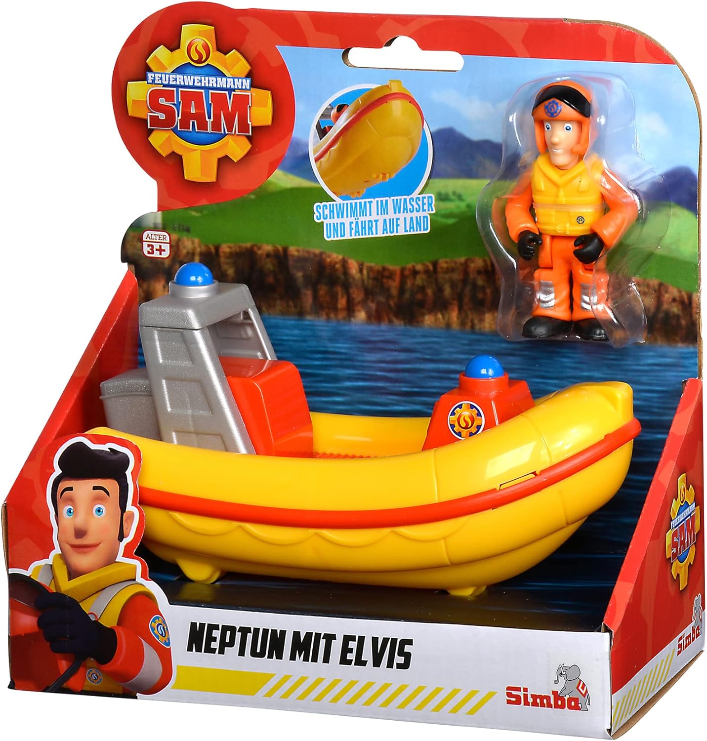 Fireman Sam Junior Neptune With Elvis Figure