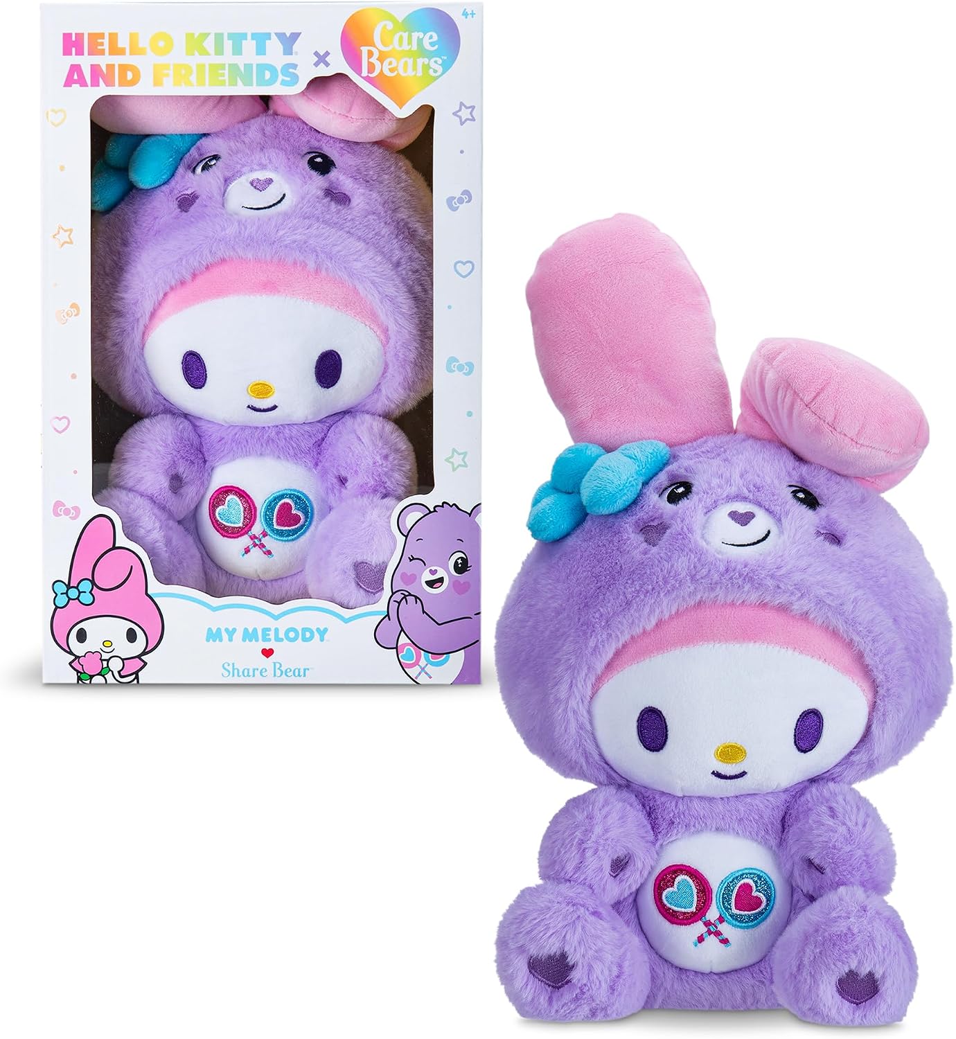 Care Bears x Hello Kitty 30cm Share Bear as Melody