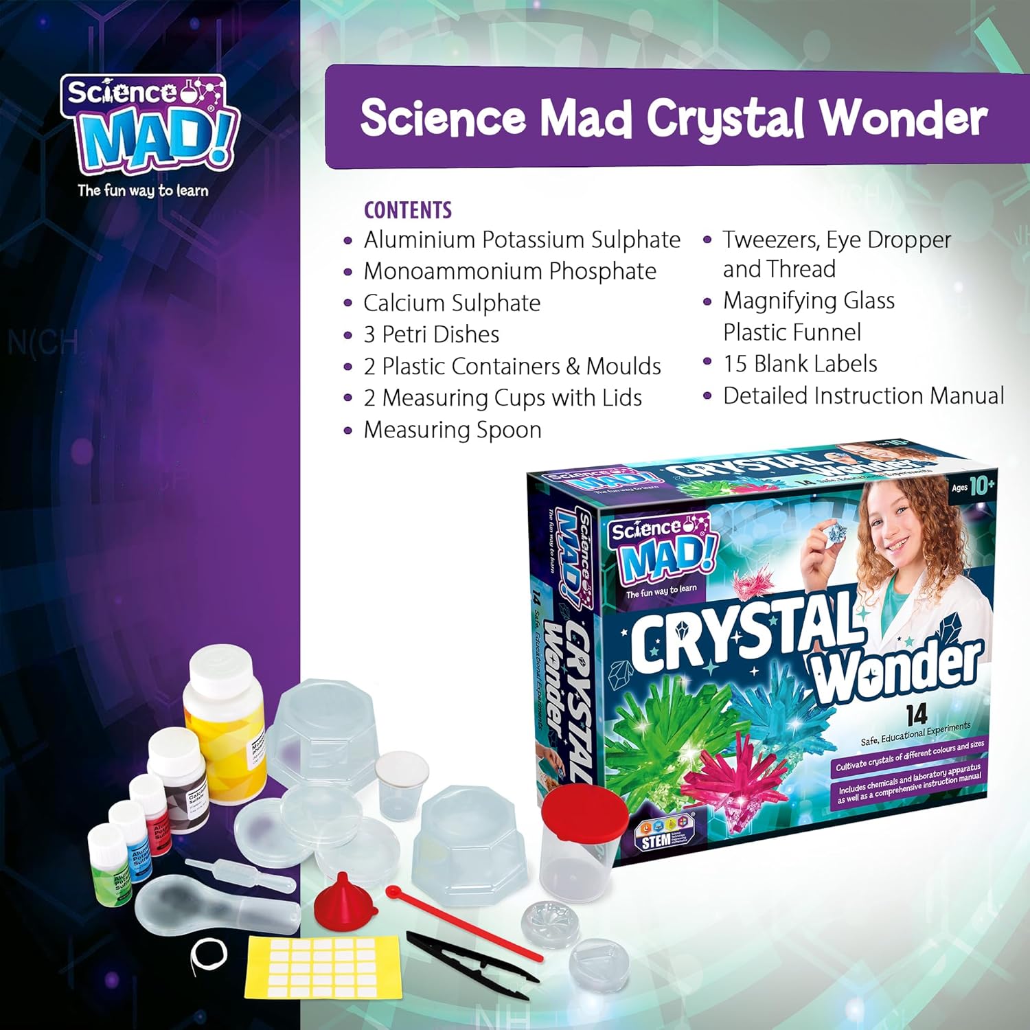 Science Mad Crystal Wonder Set
