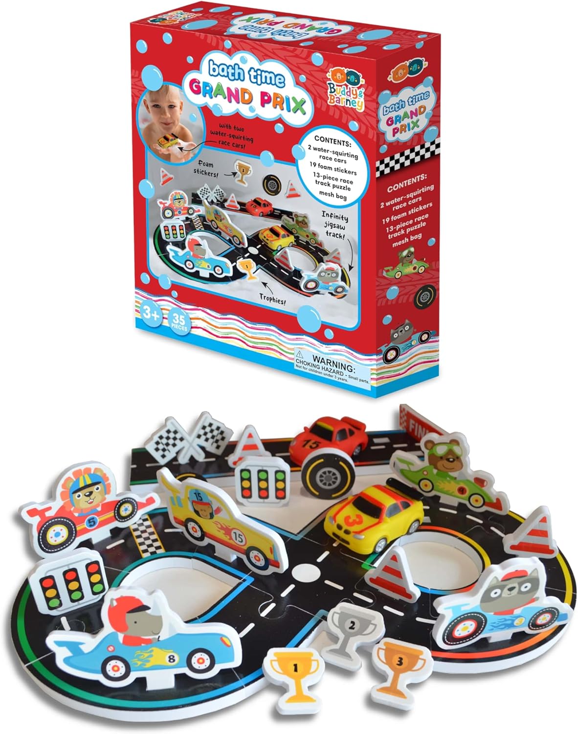 Bath Time Build & Play Grand Prix Racing Set
