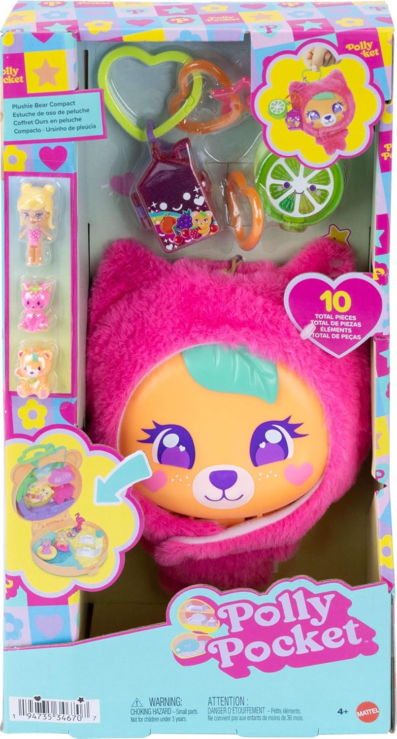 Polly Pocket Plushie Bear Compact