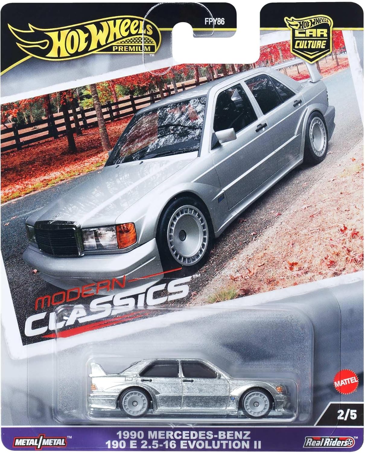 Hot Wheels Premium Car Culture Mercedes-Benz 190E Evolution II