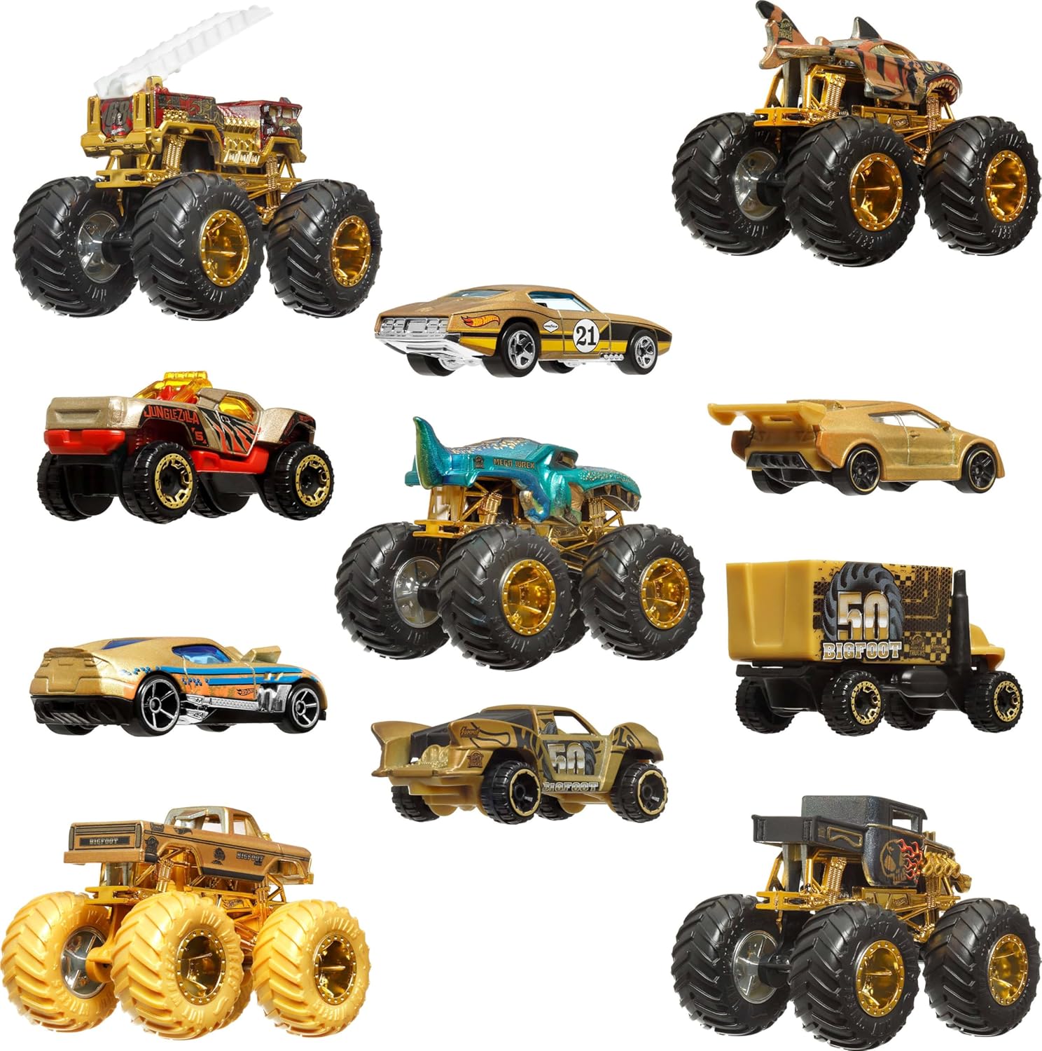 Hot Wheels Monster Trucks Trophy Champions Multipack