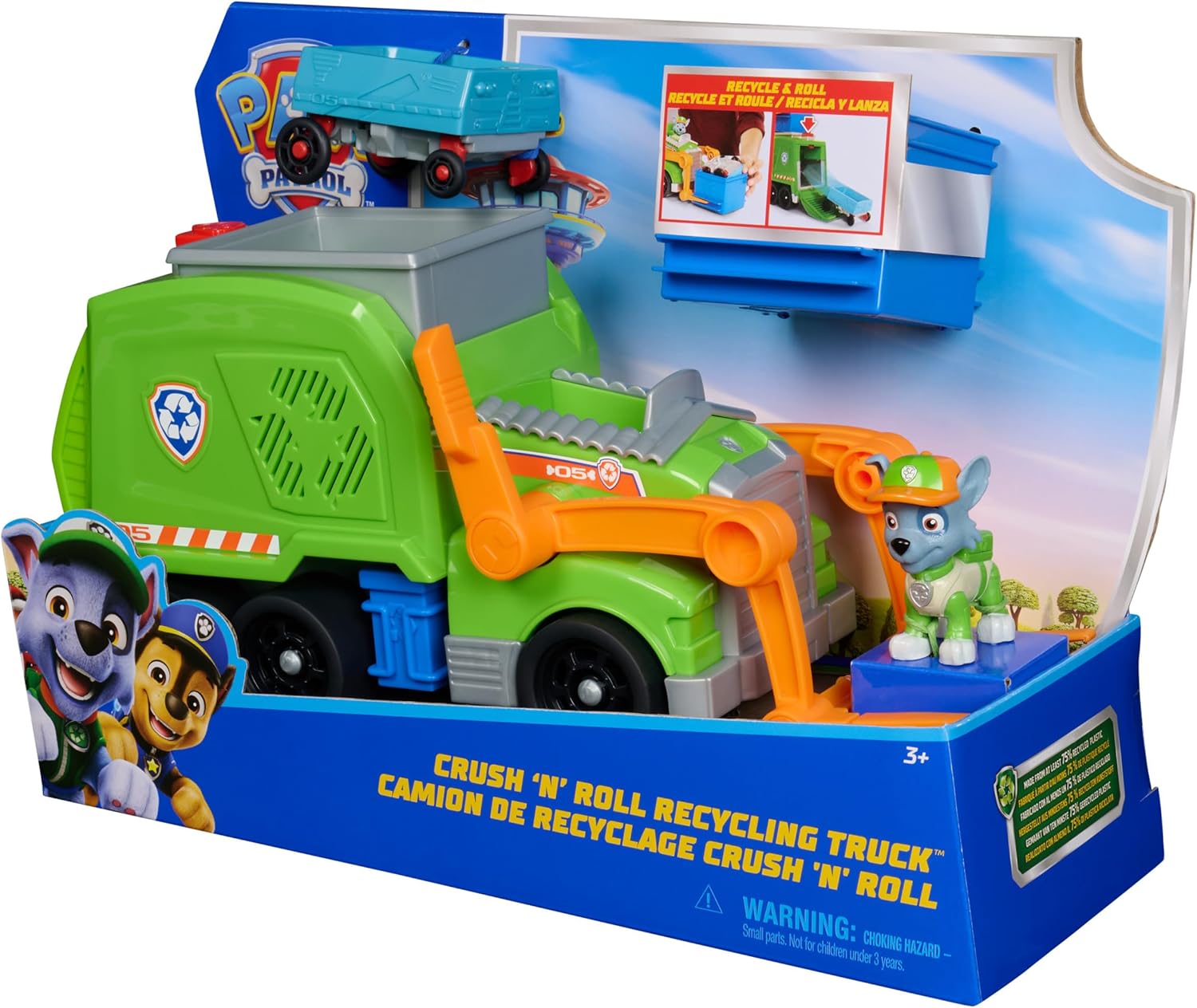 PAW Patrol: Crush N Roll Recycling Truck with Roc