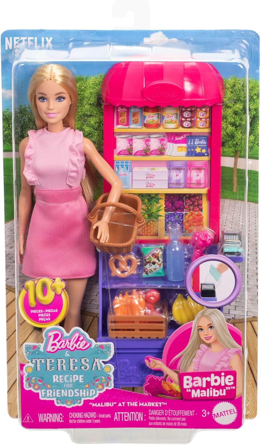 Barbie and Teresa Recipe for Friendship Malibu Barbie at the Market Set